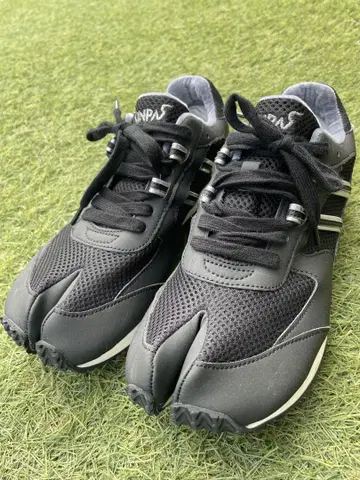 LAFEET 블랙 경량 타비 신발 스니커즈 러닝화 오카모토 제갑