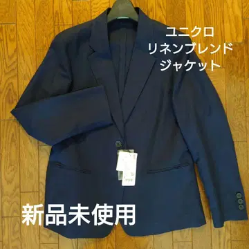 유니클로 린넨 블렌드 자켓