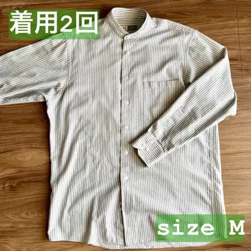JOSEPH ABBOUD 조셉 아부드 스트라이프 노카라 셔츠