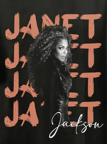 재닛 잭슨 티셔츠 Janet Jackson 재즈 서울 R&B