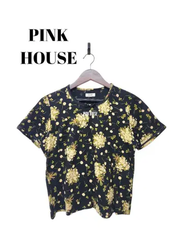 65064 PINK HOUSE 꽃무늬 반팔 티셔츠