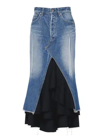 매디슨 블루 5POCKET REMAKE FRILL SK