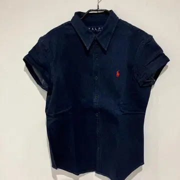 Ralph Lauren 반팔 데님 셔츠 인디고 블루 17