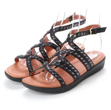 새상품 핏플랍 핏플랍 24cm 샌들 블랙 검정 US7