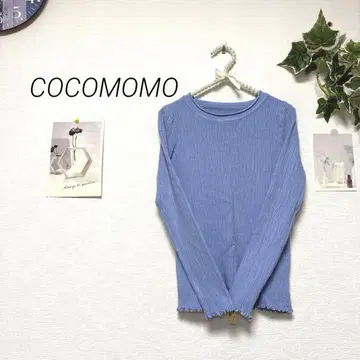 9317 COCOMOMO 긴팔 프릴 니트 무지 캐주얼