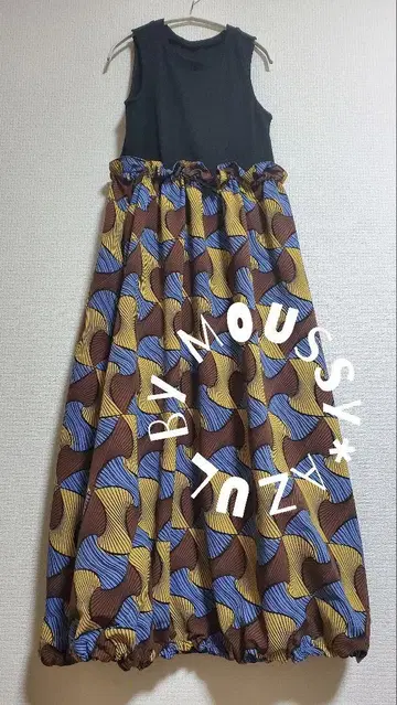 AZUL BY MOUSSY/도킹 원피스/올 패턴 플레어 스커트/리조트