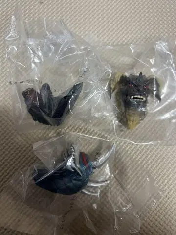 제일복권 고질라 대괴수 열전 G G상 몬스터 헤드 마그넷 3종