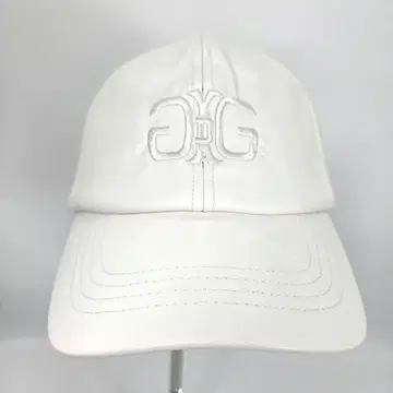 제이다 GYDA 캡 새상품 택 포함 가죽 화이트