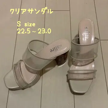 클리어 샌들 S 사이즈 22.5~23.0