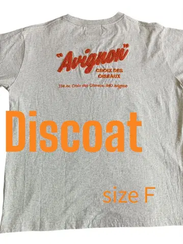 Discoat 사가라 백 자수 반팔 티셔츠