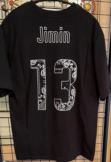 BTS JIMIN 지민 티셔츠 공식 블랙 S