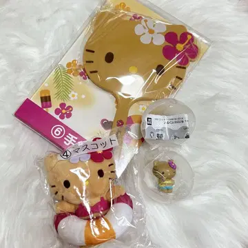 헬로키티 3개 세트 봉제 인형 손거울 스트랩 포함