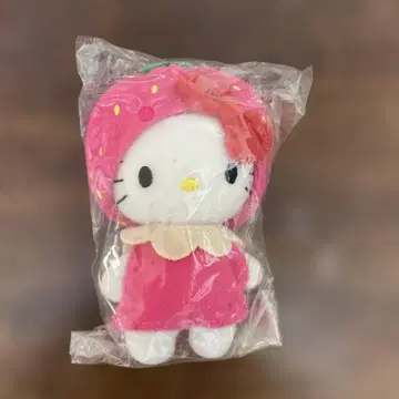 키티 봉제 인형 키링 이치고