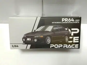 팝 레이스 1/64 미쓰비시 랜서 에볼루션 IV 블랙 펄