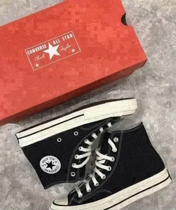 새상품 ct70 블랙 하이컷 27cm