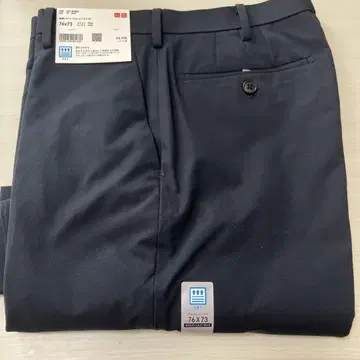 유니클로 감동 팬츠 네이비 슬랙스 76x73