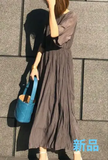 미사용 새상품 미라 오웬 허리 마크 맥시 원피스