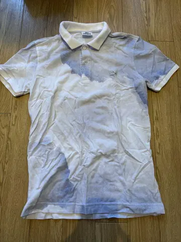 LACOSTE 아쿠아렐 수채화 화이트 피케 셔츠 사이즈 3