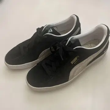 Puma 블랙 스웨이드 스니커즈