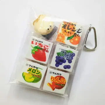 가챠 파우치 마블 껌 바스락 마스코트 키체인 총 5종