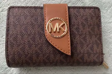 MICHEAL KORS 접이식 지갑 브라운/에이콘