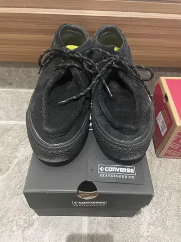 컨버스 스케이트보딩 모카신 26.5cm 블랙 스웨이드
