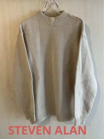 STEVEN ALAN 스티븐 앨런 모크넥 니트 아이보리