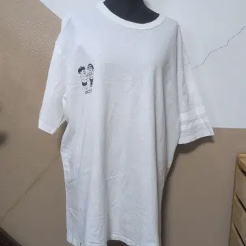 모모타로 청바지 남성용 티셔츠 2XL 화이트