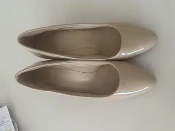 베이지 스틸레토 힐 하이힐 약 7cm