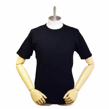 [새 상품/미사용] SEINSE 블랙 티셔츠 니트 하이 게이지 면 2XL