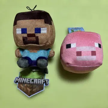Minecraft 마인크래프트 봉제 인형 세트 2개
