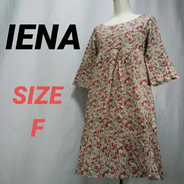 IENA 이에나 꽃무늬 원피스 튜닉 올 패턴 7부 소매 멀티 컬러