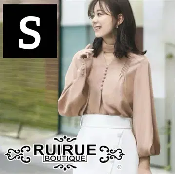 루일 에 부티크 턱 슬리브 디자인 탑스 블라우스 핑크 S