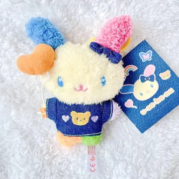 Sanrio 산리오 우사하나 마스코트 홀더 데님 와펜