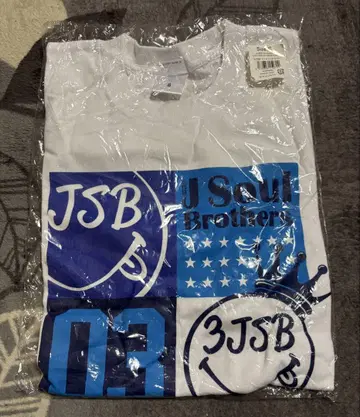 3대째 JSB BLUE PLANET 3JSB 티셔츠(화이트) S 사이즈