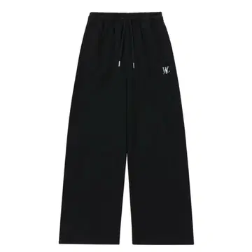 WOOALONG 스웨트 팬츠 블랙