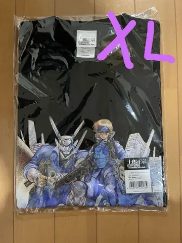 시로 마사무네의 세계전 애플 시드 티셔츠 XL