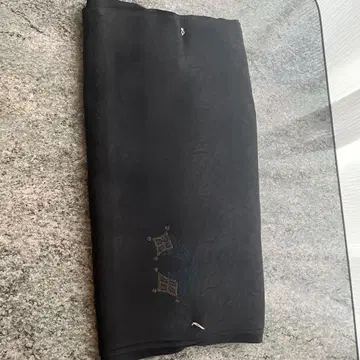 블랙 자수 기모노 옷감, 세탁 후 재봉, 레트로