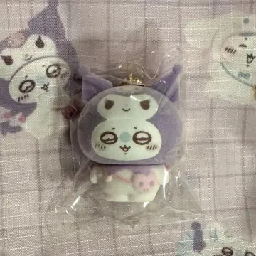 치이카와 산리오 시크릿 플로키 마스코트 참 모몽가 쿠로미