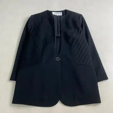 새상품급 지방시 자켓 노카라 포멀 로고 버튼 블랙