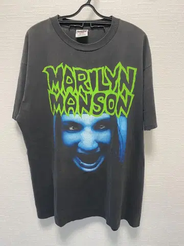 레어 90s MARILYN MANSON XL ONEITA 바디 티셔츠