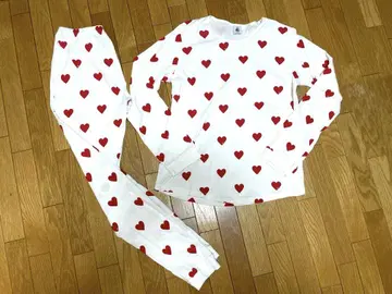 하트 무늬 코튼 룸웨어