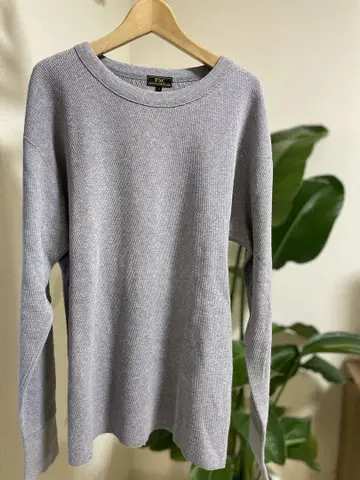FREEMANS SPORTING CLUB 그레이 리브 긴팔 트레이닝복