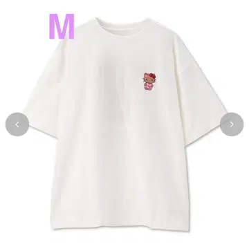 헬로키티 아베일 티셔츠 M 사이즈 화이트