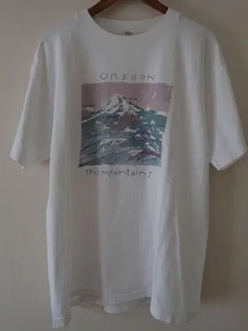 90s USA제 빈티지 티셔츠 산 카피라이트 등산 트레일