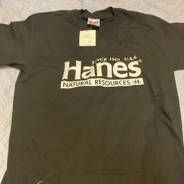 Hanes 100% 코튼 티셔츠 M '90년대 데드스탁