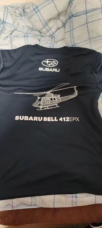 SUBARU BELL 412EPX 티셔츠 LL 네이비 새상품
