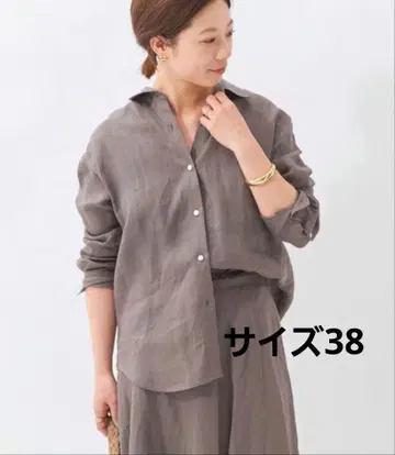 plage 컴팩트 린넨 셔츠 2way 그레이지 38