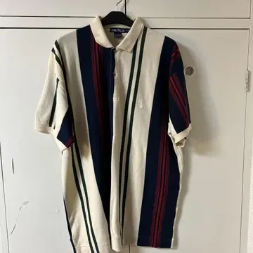 NAUTICA 피케 셔츠 스트라이프 디자인