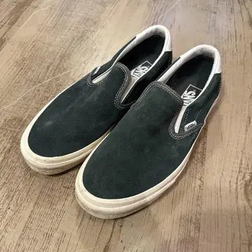 VANS 반스 슬립온 스웨이드 짙은 녹색 27.0